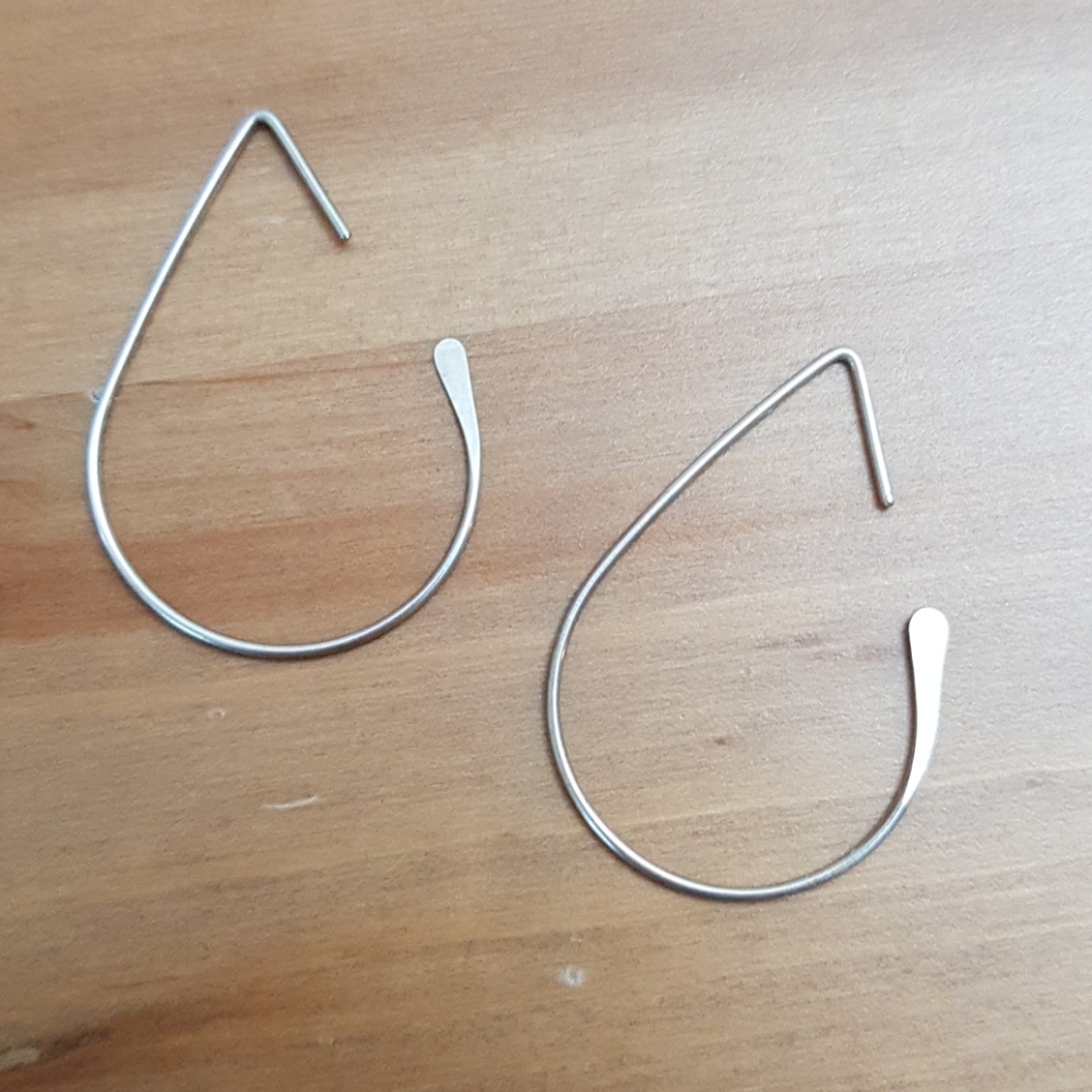 Free add-on: silver hoop earrings